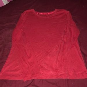 Red long sleeve shirt